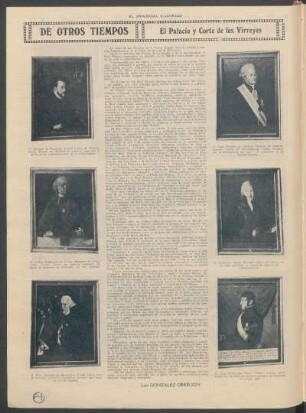 De otros tiempos : El palacio y corte de los virreyes