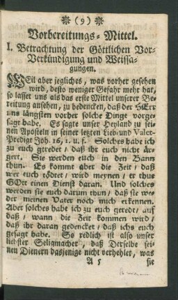 Vorbereitungs-Mittel.