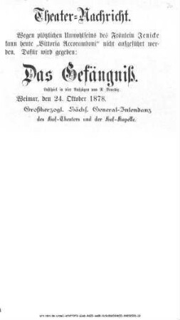 Das Gefängniß