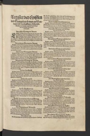 Register der Episteln und Evangelien/ ...