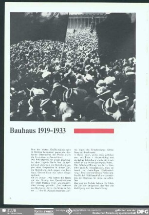Bauhaus 1919-1933 : Bauhaus 1919-1933