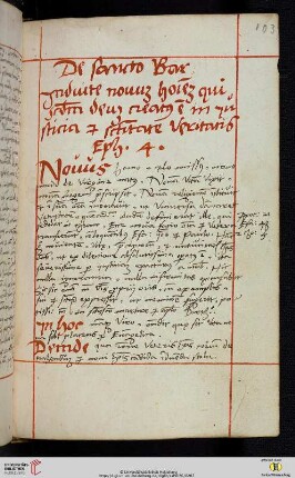 De sancto Bartholomeo [Predigttext, Eph 4,24:]