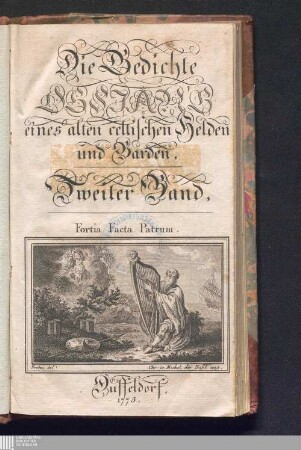Zweiter Band: Die Gedichte Ossian's eines alten celtischen Helden und Barden poems of Ossian 