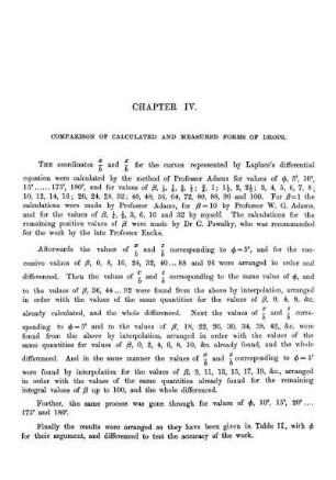 Chapter IV. Comparison Of Calculated And Measured Forms Of Drops.