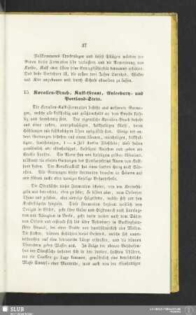 15. Korallen-Bruch, Kalk-Grant, Aylesbury- und Portland-Stein