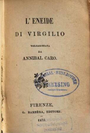 L'Eneide di Virgilio