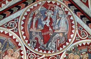 westliche Gewölbekappe — Bildfeld: Auferstehung Christi