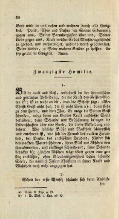 Zwanzigste Homilie