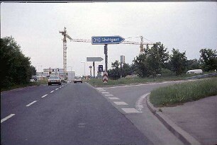 Teilknoten Ost: Zufahrt von Westen