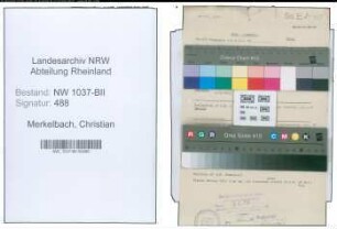Entnazifizierung Christian Merkelbach , geb. 19.02.1895 (Viehhaendler)