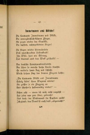 43, Immelmann und Bölcke!