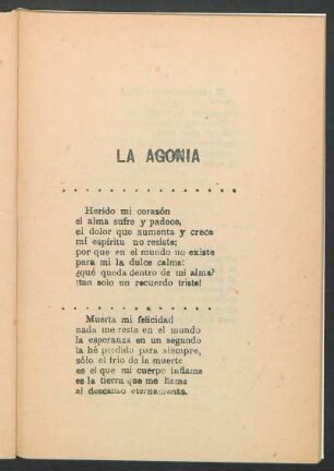 La agonía