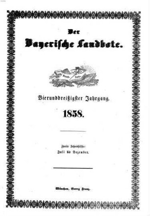 Der Bayerische Landbote. 1858 = Jg. 34, 7 - 12
