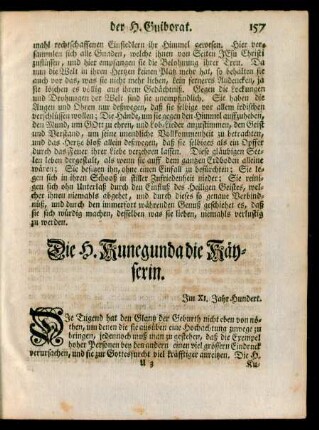Die H. Kunegunda die Käyserin