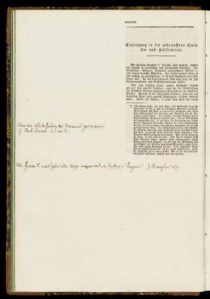Einleitung in die gebrauchten Quellen und Hülfsmittel