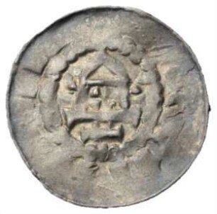 Fundmünze, Sachsenpfennig, um 1000 - 1025