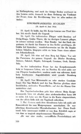Einundzwanzigstes Büchlein