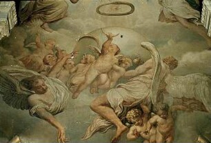 Südseite: Engel in Verehrung der Herrlichkeit Gottes
