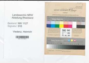 Entnazifizierung Heinrich Viedenz , geb. 30.10.1889 (Landwirt)