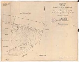 Garten Heinricht, Ferch: Lageplan Vermessungskarte 1:250