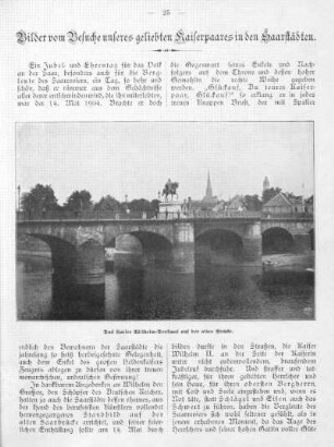 Bilder vom Besuche unseres geliebten Kaiserpaares in den Saarstädten