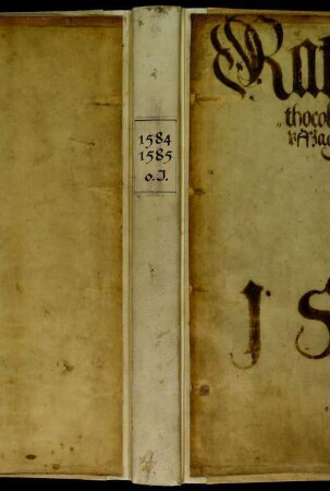 Ratsprotokolle, 1584 Aug. 4. - 1585 Aug. 5.