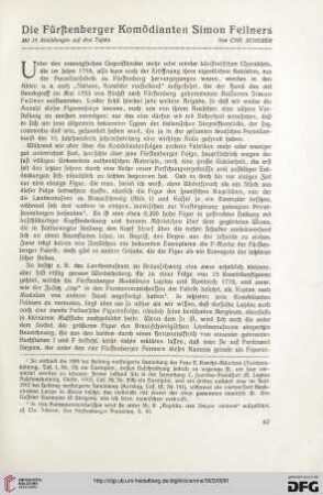 15: Die Fürstenberger Komödianten Simon Feilners