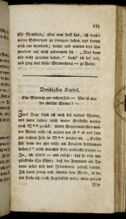 Dreißigstes Kapitel.