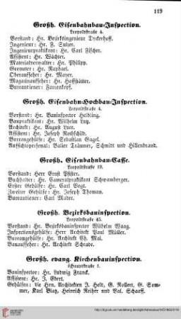 Großherzögliche Bauinspektion