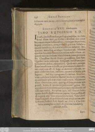 Epistola XXX. Dodracum. Iano Rutgersio S. D.