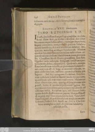 Epistola XXX. Dodracum. Iano Rutgersio S. D.