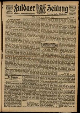 Ausgabe vom Montag, den 14. September 1903.