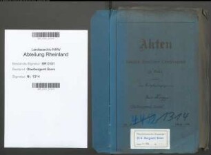 Kropp; Paul Maria, Bergassessor; Prüfungs- u. Personalakten Band 1 (Ausarbeitungen)