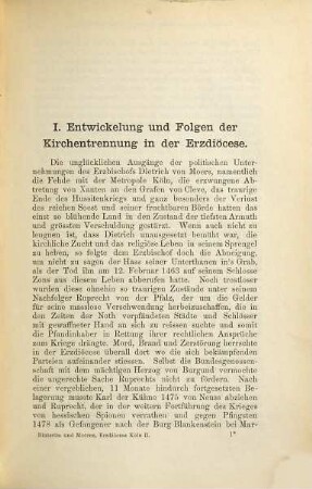 Die Erzdiöcese Köln bis zur französischen Staatsumwälzung, 2