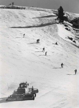 Im Pordoi Skigebiet bei Canazei, Trentino