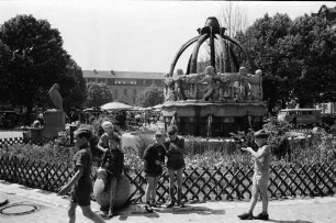 Brunnen auf dem Gutenbergplatz.