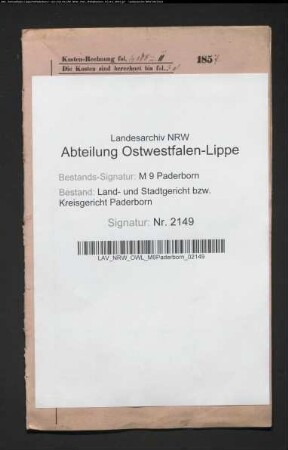 Erblasser: Wegener, Ludowika oder Ludowica, geb. Berlage: