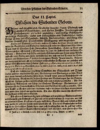 Das II. Capitel. Pflichten des Siebenden Gebotts