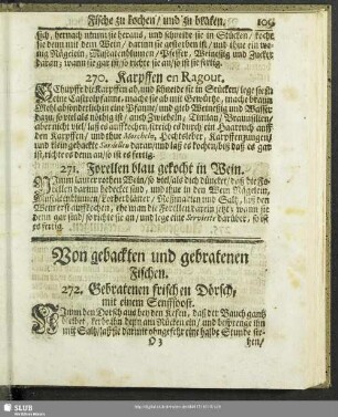 Von gebackten und gebratenen Fischen