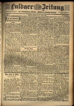 Ausgabe vom Montag, den 18. März 1901.