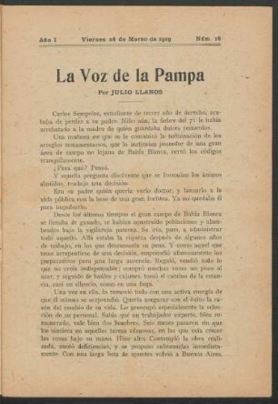 La voz de la pampa
