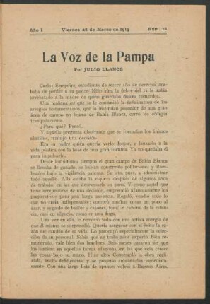 La voz de la pampa