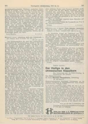 263-264 [Rezension] Bäumer, Gertrud, Lebensweg durch eine Zeitenwende