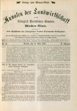 No. 12. Berlin, den 19. März 1862. II. Jahrgang.