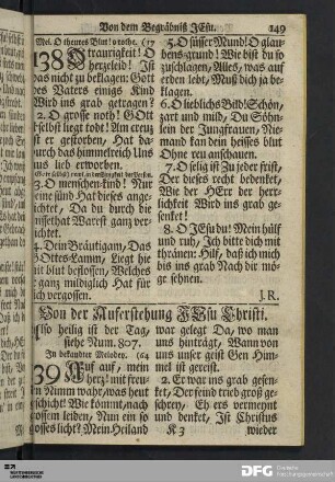 Von der Auferstehung Jesu Christi.