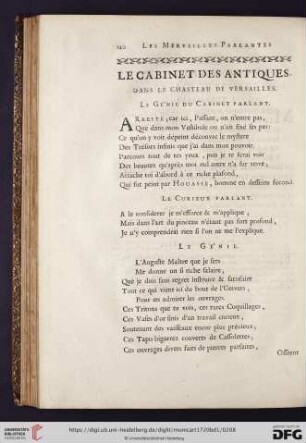 Le cabinet des antiques