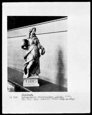 Altarstatuette der Tugend Fides