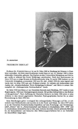 In memoriam Friedrich Errulat
