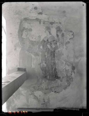 Barbarakapelle; aufgedeckte Wandbilder, August 1951