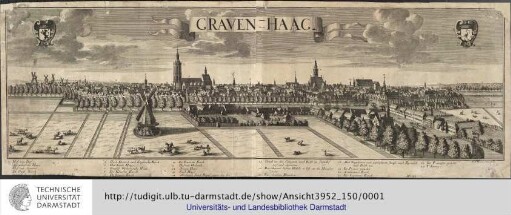 Graven-Haag. [Den Haag]. F[riedrich] B[ernhard] Werner delin. Augsburg: Jeremias Wolffs Erben, [ca.1740]